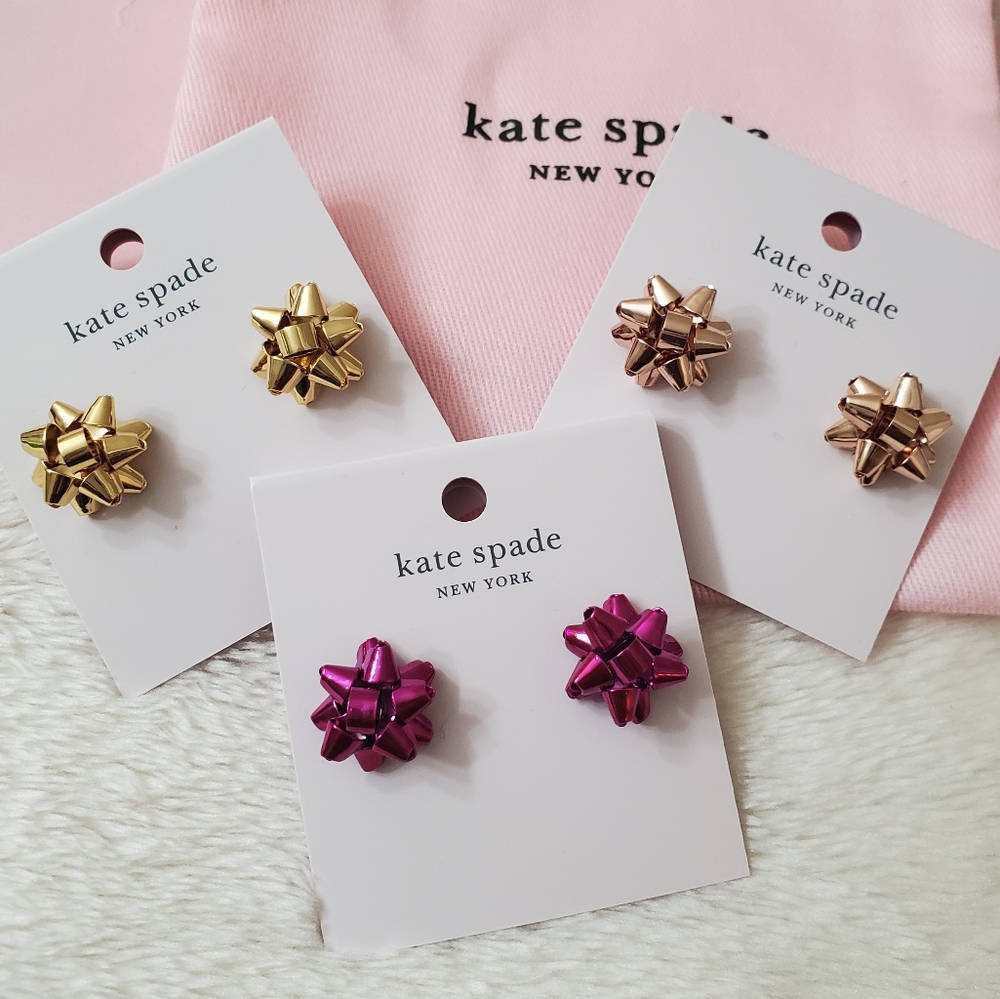 Kate Spade Ribbon Earrings - Picture 2 of 5